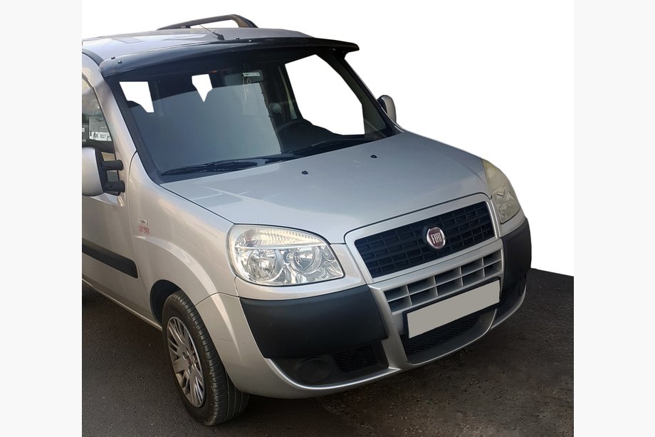 Fiat Doblo I 2005–2010 Forrudevisir (sort højglans, 5 mm) Image