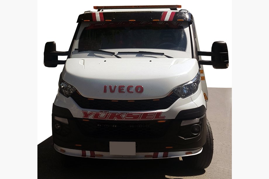 Iveco Daily 2014– Forrudevisir V1 (sort højglans, 5 mm) Image
