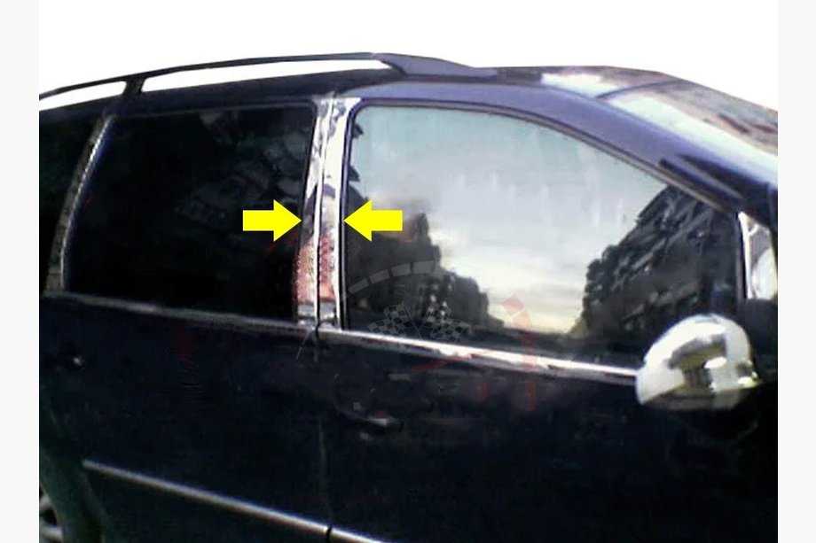 Ford Galaxy 1995–2006 Dørstolpelister (8 stk., rustfrit stål) Image