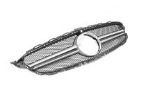 Mercedes C-klasse W205 2014–2021 AMG Silver frontgrill (til Avantgarde/AMG-Line/C43 AMG) 2014-2018, med kamera foto 5