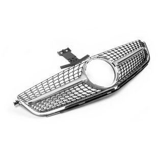 Frontgrill Diamond Silver (til C63) Mercedes C-class W204 2007–2015 foto 2
