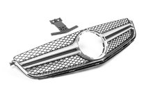 Mercedes C-class W204 2007–2015 AMG Silver frontgrill (til C63) 2012-2015 foto 1