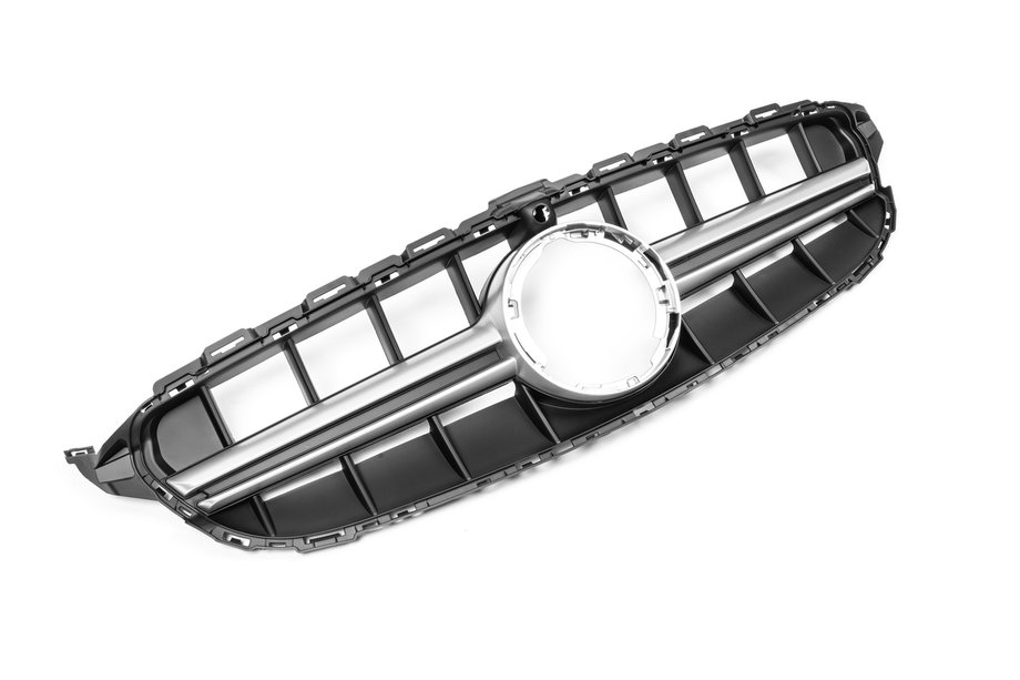 Mercedes C-klasse W205 2014–2021 Frontgrill i C63-design (til Avantgarde/AMG-Line/C43 AMG) 2018+, uden kamera Foto 5
