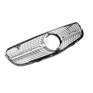 Frontgrill Diamond Silver (2015-2019) Mercedes GLC X253 2015–2022 foto 2