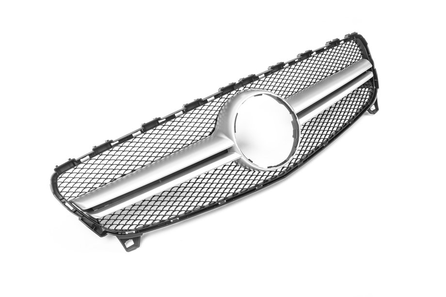 Mercedes A-Klasse W176 2012–2018 AMG Silver frontgrill (2015-2018) Image