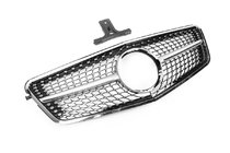 Mercedes E-class W212 2009–2016 Frontgrill Diamond Silver (2009-2012) foto 3