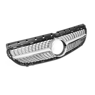 Frontgrill Diamond Silver (2015-2018) Mercedes B-klasse W246 2011–2018 foto 3