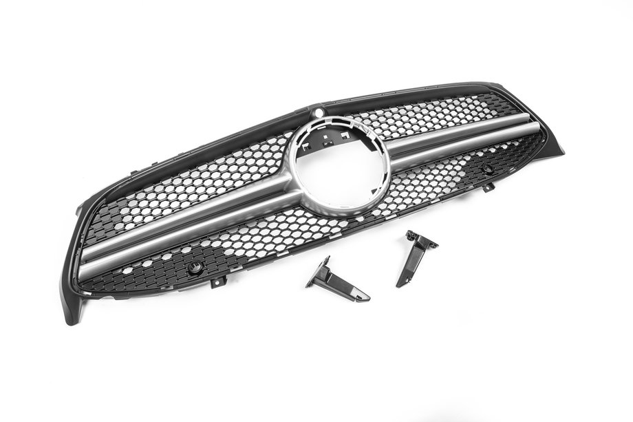 Mercedes CLA C118 2019– AMG Silver frontgrill (til 2019-2022) Image
