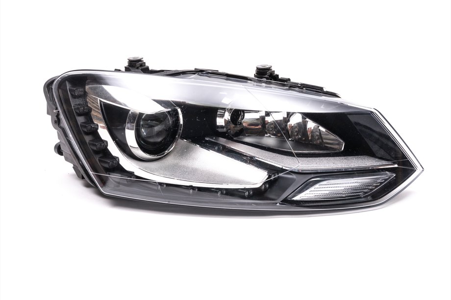 Volkswagen Polo 2010–2017 LED-forlygte foran (2014-2017, højre, original, brugt) Foto 1