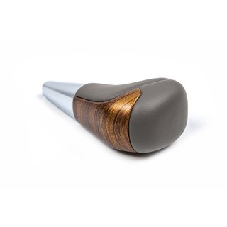 Gearknop (gråt læder + lyst træ) Toyota Land Cruiser 200 2007–2021 foto 1