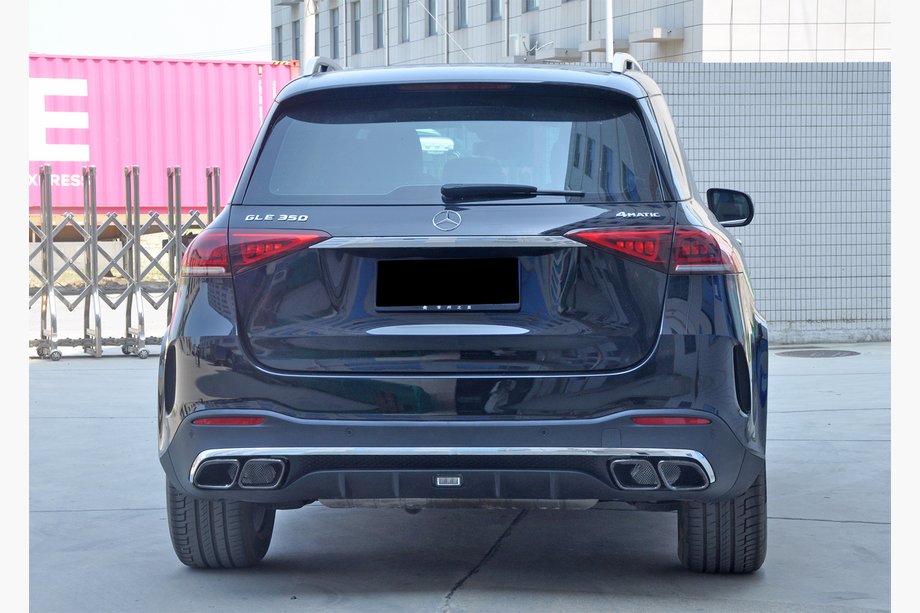 Mercedes GLE W167 2018– Bageste diffuser med udstødningsenderør GLE63 Silver (2018-2026) Image