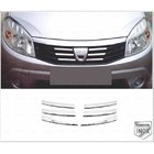 Dacia Sandero 2007–2013 Frontgrill-kantliste (rustfrit stål) foto 3