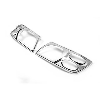Krom forlygterammer (2001-2004, 2 stk.) Nissan Patrol Y61 1997–2011 foto 2