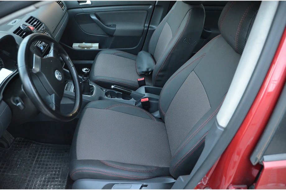 Volkswagen Golf 5 2003–2009 Sædeovertræk (kunstlæder↗stof, Premium) Image