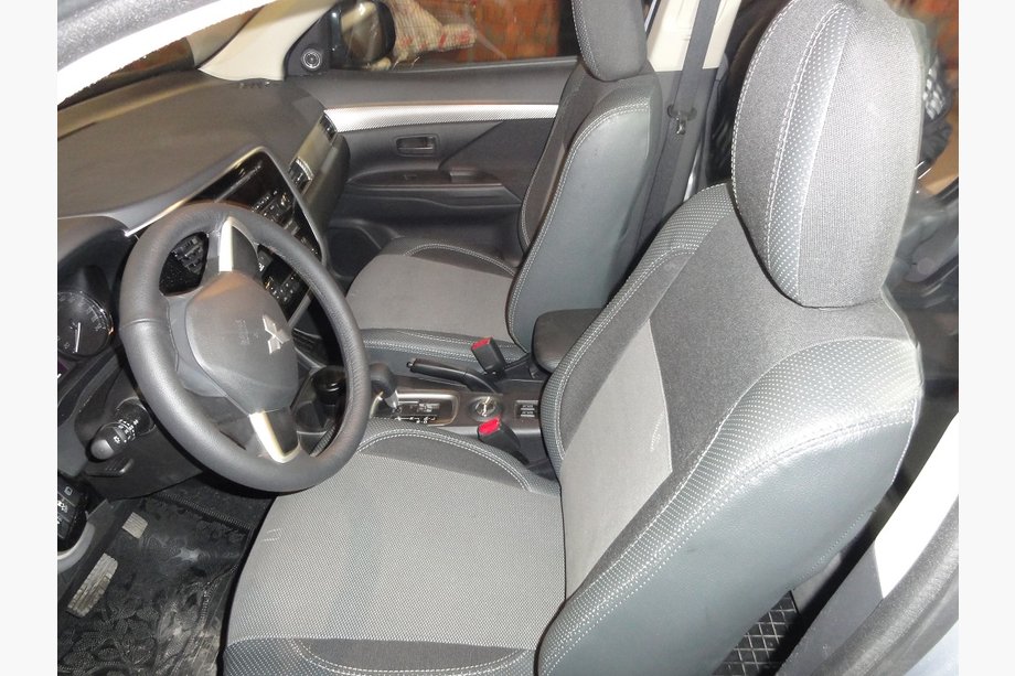 Mitsubishi Outlander 2012–2021 Sædeovertræk i kunstlæder SoyuzAuto Premium Image