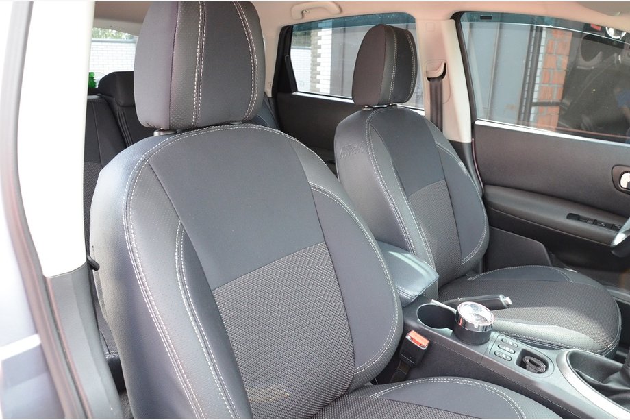 Nissan Qashqai 2007–2010 Sædeovertræk i kunstlæder SoyuzAuto Premium Image