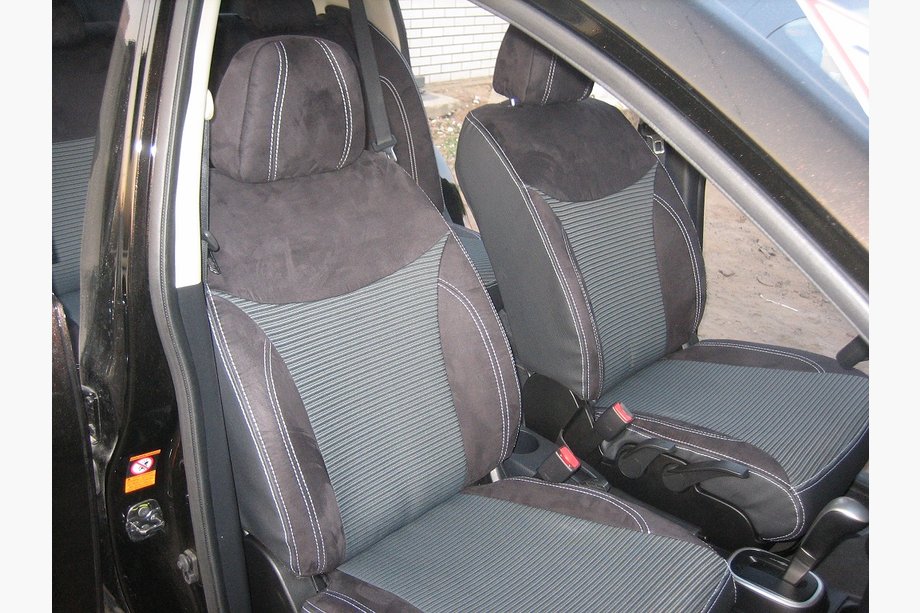 Nissan Tiida 2011–2014 Sædeovertræk i kunstlæder SoyuzAuto Premium Image