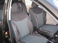 Nissan Tiida 2011–2014 Sædeovertræk i kunstlæder SoyuzAuto Premium foto 1