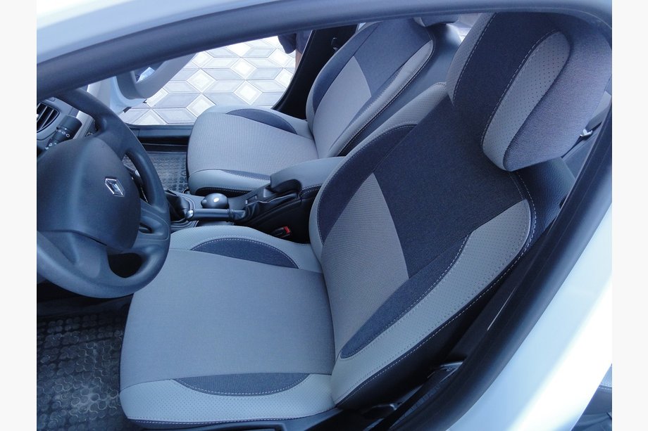 Renault Fluence 2009–2016 Sædeovertræk (2009-2012, kunstlæder↗stof, Premium) I ét stykke Image