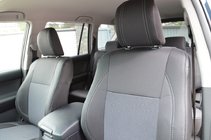 Toyota Land Cruiser Prado 150 2009–2023 Sædeovertræk (kunstlæder + stof, Premium) foto 4