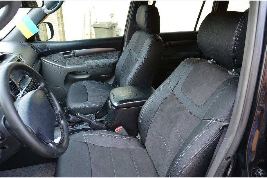 Toyota Land Cruiser Prado 120 2002–2009 Sædeovertræk SoyuzAuto Leather-series Foto 1