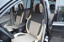 Mitsubishi Pajero Sport 2008–2015 Sædeovertræk i kunstlæder SoyuzAuto Premium foto 1