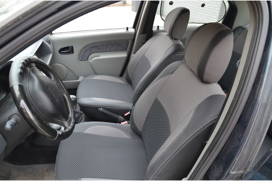 Renault Logan I 2005–2008 Nyhed! Sædeovertræk i økolæder Brothers Premium Image