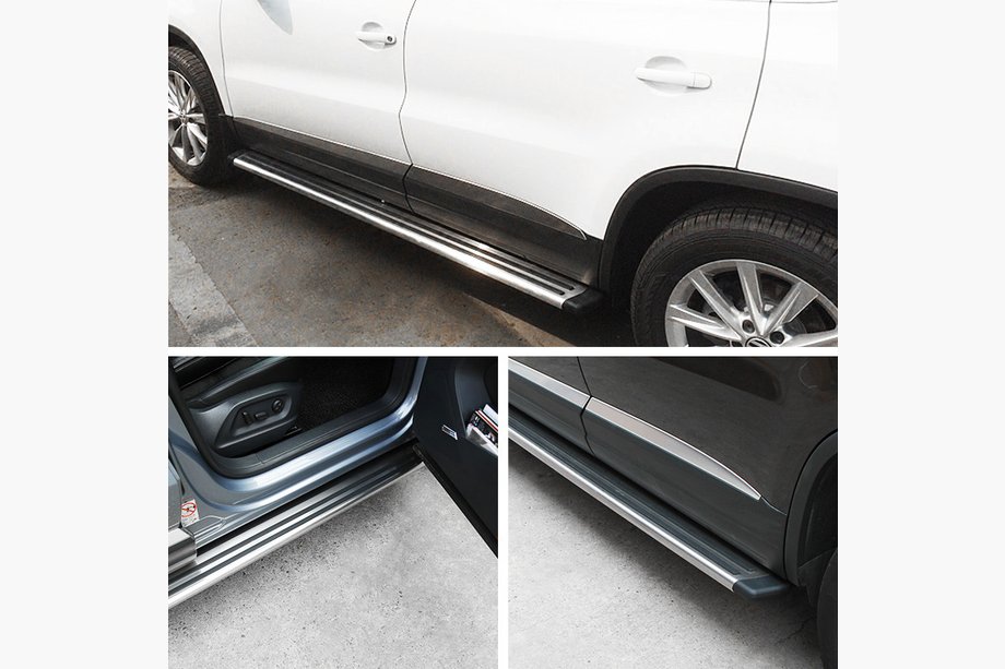 Volkswagen Tiguan 2007–2016 ORIGINAL! Sidetrin (2 stk., aluminium) Image