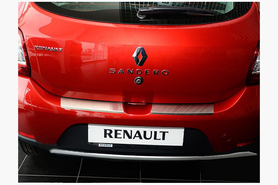 Renault Sandero 2013–2022 Krom bagkofangerbeskytter med kant (Нотанико) Image