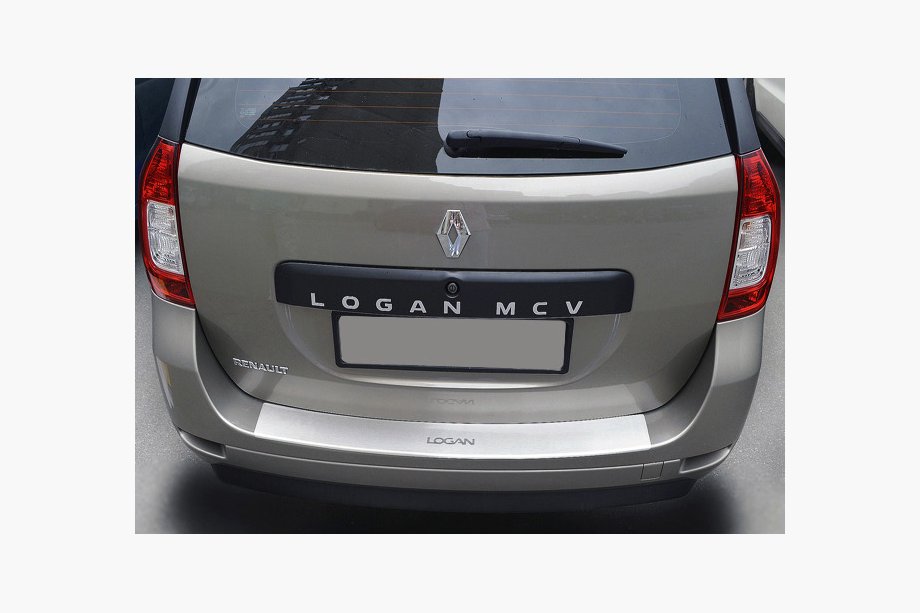 Dacia Logan MCV 2013–2020 Bagkofangerbeskytter med buk NataNika (rustfrit stål) Image