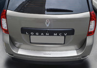 Dacia Logan MCV 2013–2020 Bagkofangerbeskytter med buk NataNika (rustfrit stål) foto 1