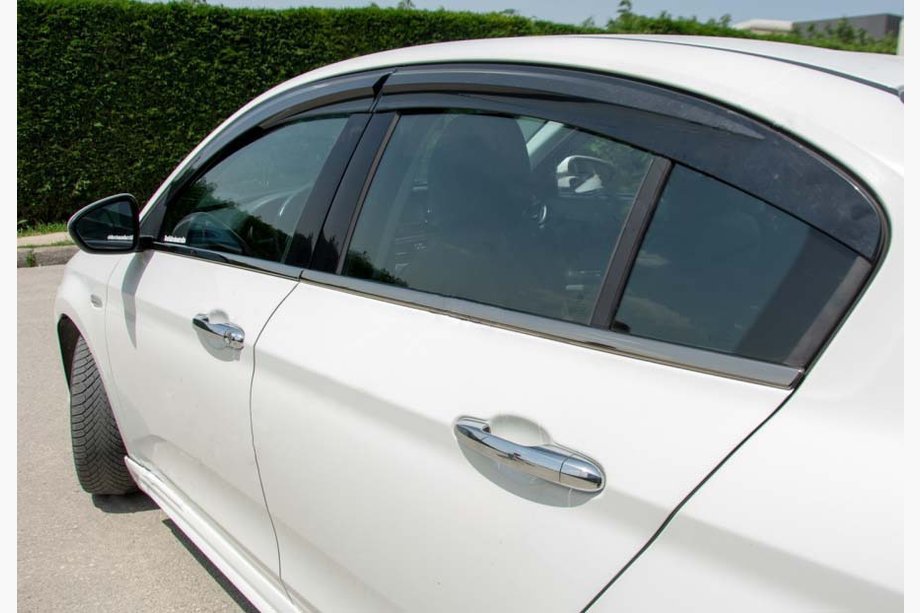 Fiat Tipo 2016– Nedre vindueslister mørk krom (rustfrit stål) Image