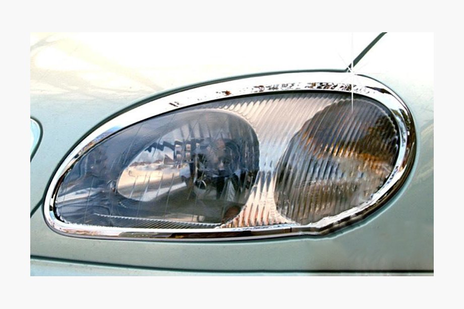 Daewoo Lanos 1998–2017 Krom forlygterammer (2 stk., plast) Image
