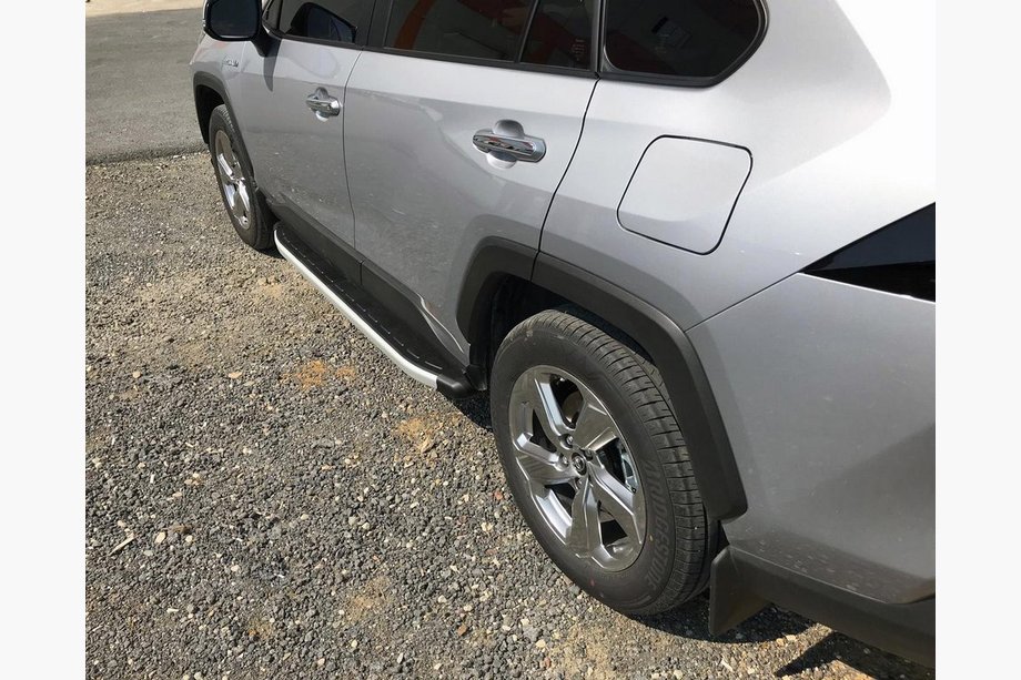 Toyota Rav 4 2019–2025 Sidetrin Fullmond (2 stk., aluminium) Image