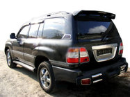 Toyota Land Cruiser 100 1998–2007 Bageste kromramme omkring nummerpladen (plast) foto 1