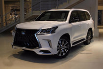 Lexus LX570/450d 2008–2022 Sideskørter (Lexus 2016+ design) Hvid farve foto 2