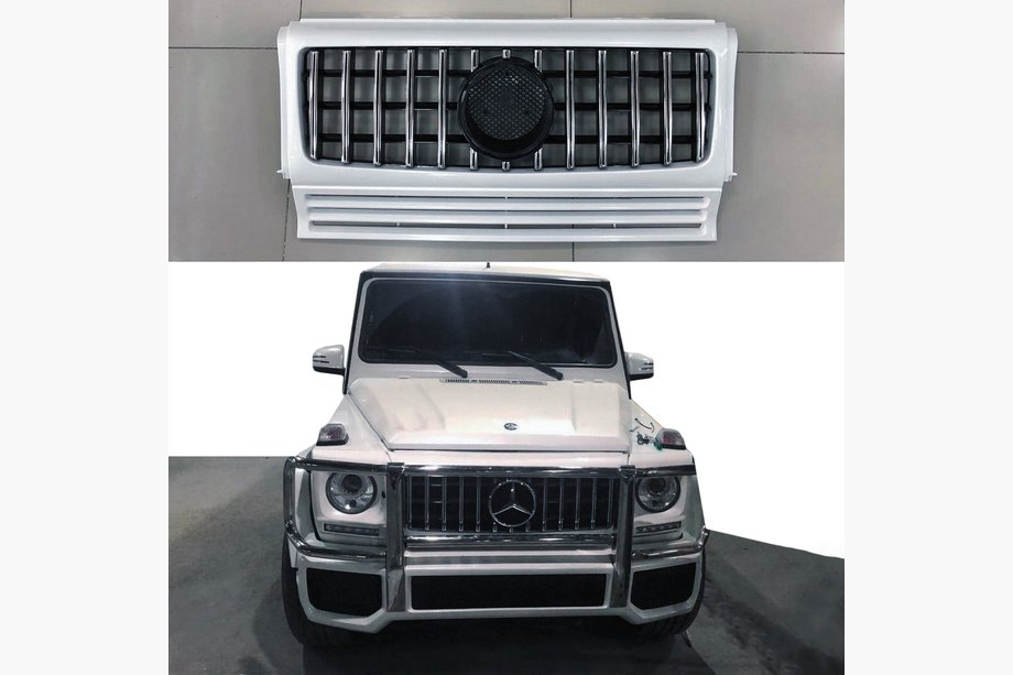 Mercedes G-Klasse W463 1990–2018 Frontgrill (GT, med kromlister) Foto 3