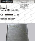 Volkswagen T5 Multivan 2003–2010 TILBUD! Instrumentbordslister i aluminium-look foto 1