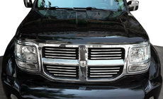 Dodge Nitro 2006–2011 Kromlister til kølergrill (rustfrit stål) foto 1