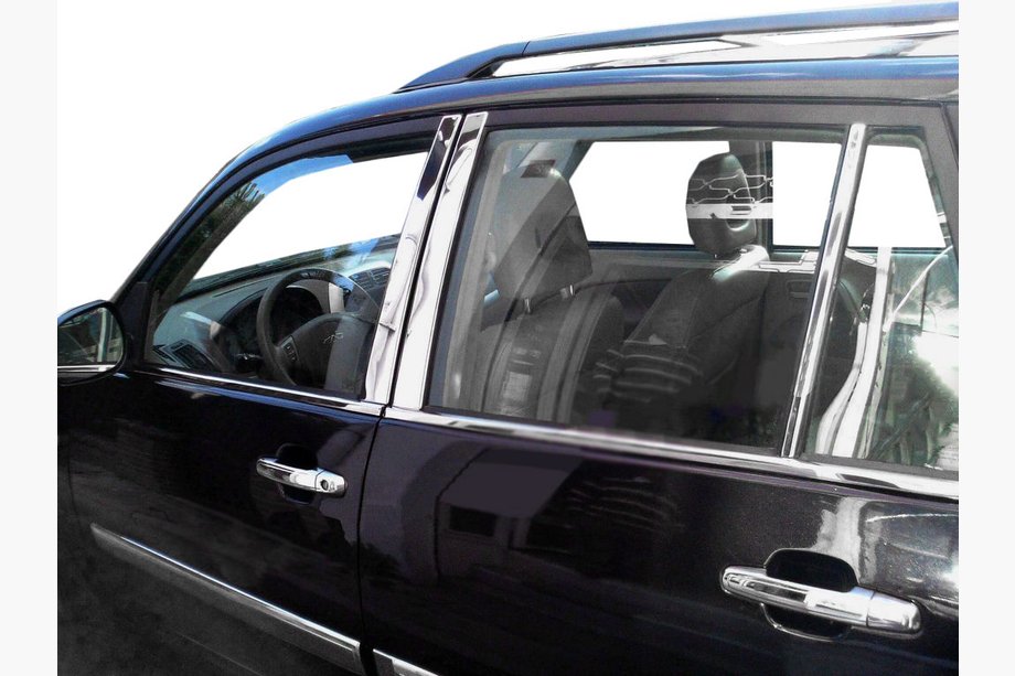 Chery Tiggo 1 2005–2016 Dørstolpelister i rustfrit stål Image