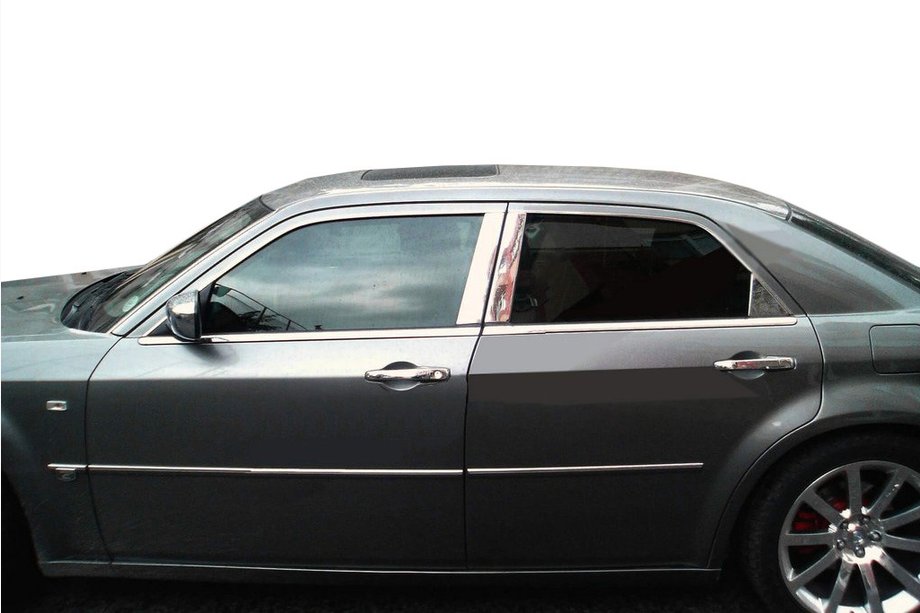 Chrysler C300 2004–2011 Dørstolpelister i rustfrit stål Image