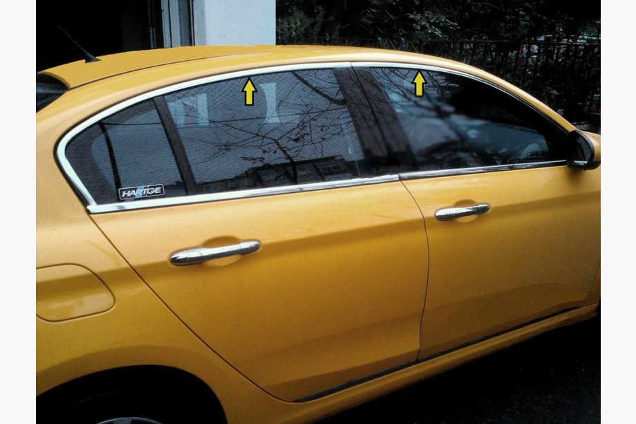 Fiat Tipo Cross 2021– Øvre vindueskantliste (rustfrit stål) Image