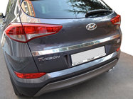 Hyundai Tucson TL 2016–2021 Kromliste over nummerpladen (2015–2018, øvre, bred, rustfrit stål) foto 1