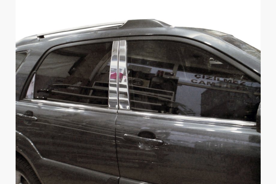 Kia Sportage 2004–2010 Søjlekapper (6 stk., rustfrit stål) Image