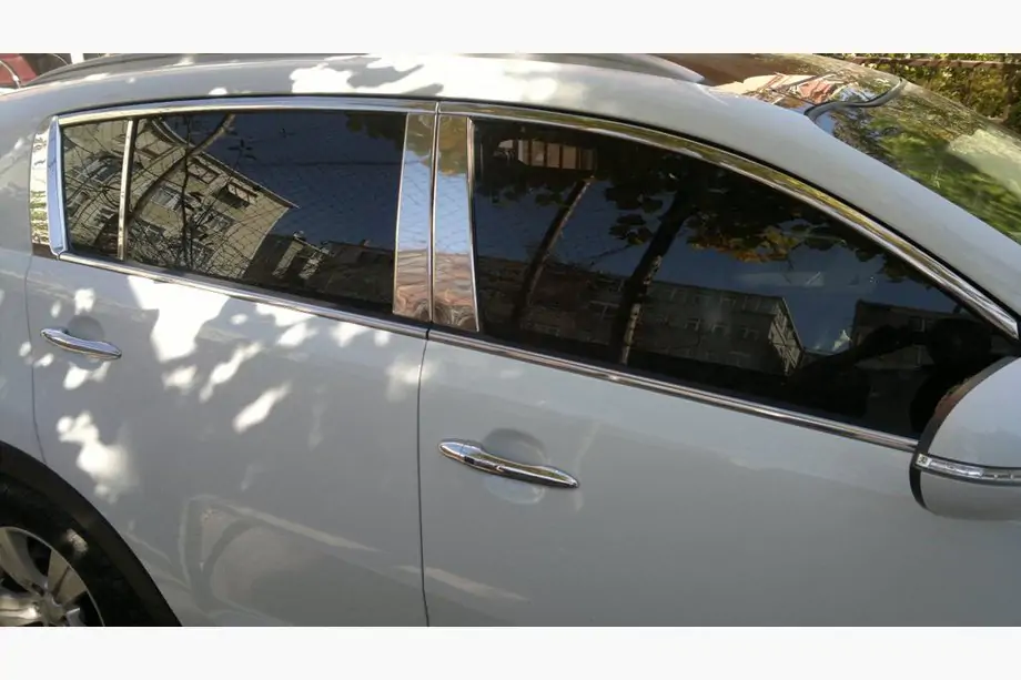 Ford Focus II 2005–2008 Dørstolpelister i rustfrit stål Image