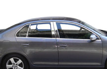 Volkswagen Jetta 2006–2011 Udvendige vindueslister i rustfrit stål (4 stk.) Carmos - Tyrkisk stål foto 2
