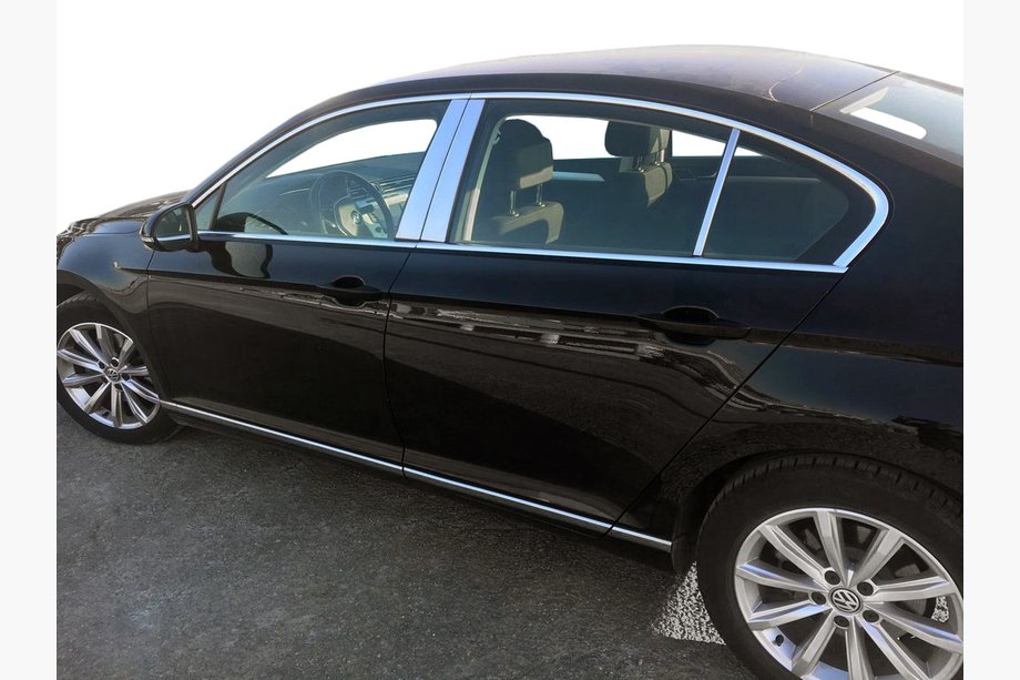 Volkswagen Passat B8 2015–2023 Dørstolpelister (rustfrit stål) Image