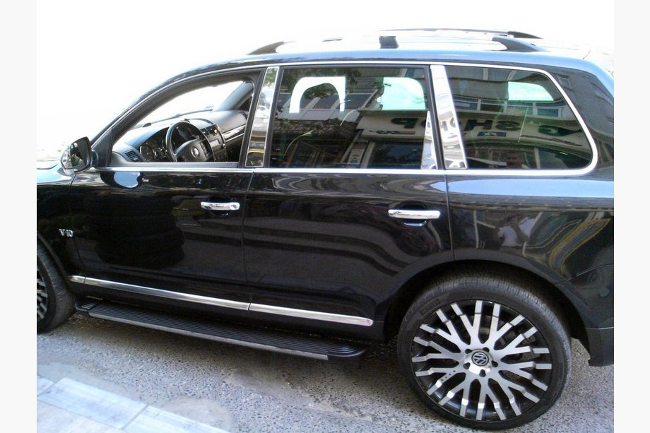 Volkswagen Touareg 2010–2018 Krom stolpebeklædning (8 stk., rustfrit stål) Image