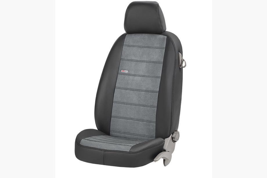 Toyota Fortuner 2006–2015 Sædeovertræk i eco-læder + stof + alcantara Antara (komplet kabine) Foto 7
