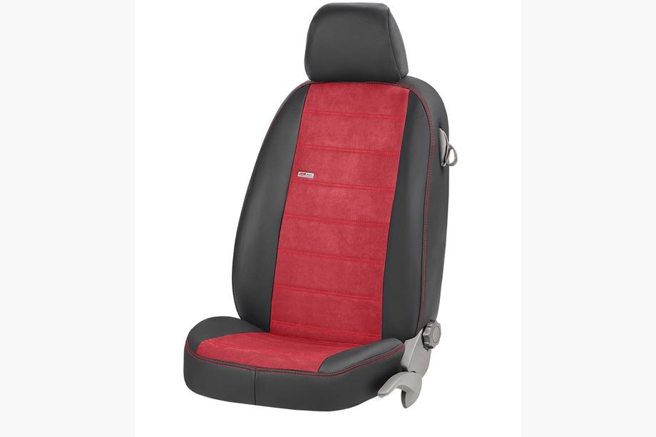 Toyota Fortuner 2006–2015 Sædeovertræk i eco-læder + stof + alcantara Antara (komplet kabine) Foto 10